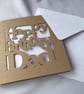 Dad Happy Birthday card, white or kraft card with envelope  - Image 3