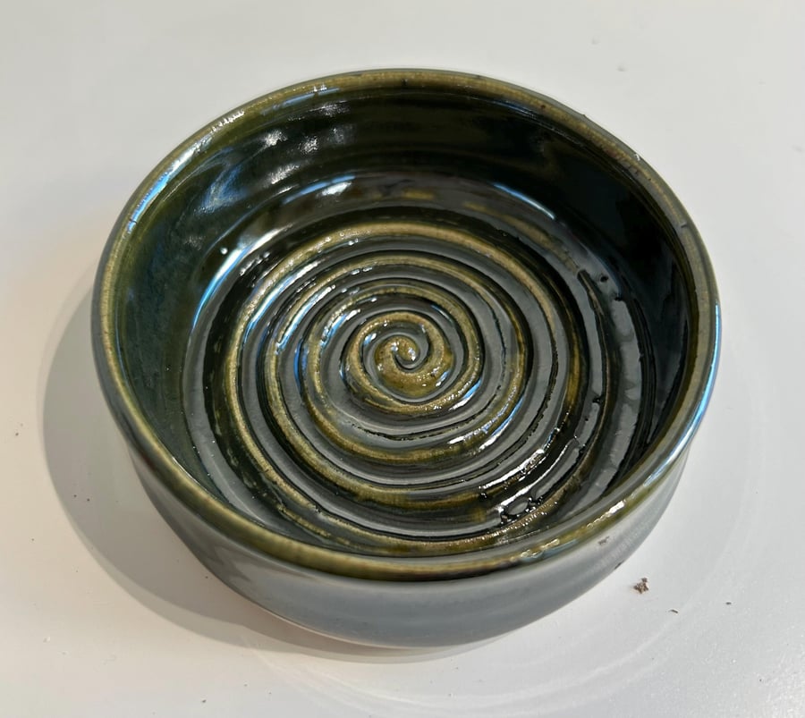 Hand thrown soap dish