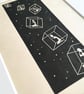 Linocut Print "Falling" - Image 9