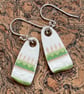 Handmade Drop Earrings, One of a Kind, Unique, Eco Friendly Gifts.  - Image 1
