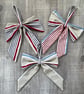Set of 3 Decorative Mismatched Christmas Bows 