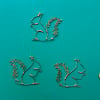 SQUIGGLETS mini Red Squirrel CHRISTMAS TREE DECORATIONS pack of 3.