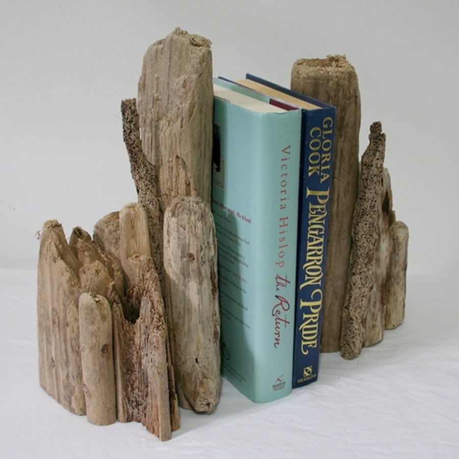 DRIFTWOOD BOOKENDS, Drift Wood.Driftwood art, pair
