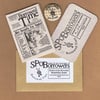 Society for the Preservation of Borrowers - member card, micro zine & badge