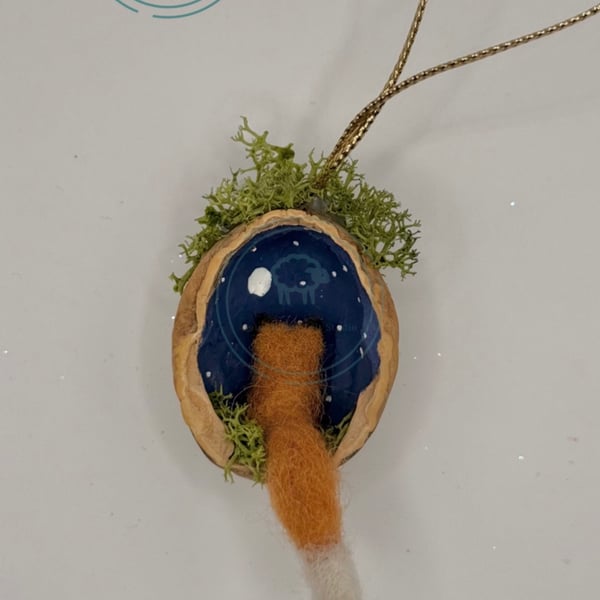 Moongazing Fox - Hanging Decoration