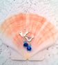 Silver Bird and Blue Crystal Earrings, Blue Earrings, Gift for Her, Bird Earring - Image 7