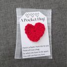 Pocket Hug Crocheted Heart