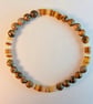 Leopardskin Jasper & Shell Bracelet - Larger Wrist Size -Men - Father's Day Gift - Image 8