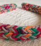 Red Green Orange Hair Band Knitted Headband Multicoloured Alice Hair Accessories - Image 1