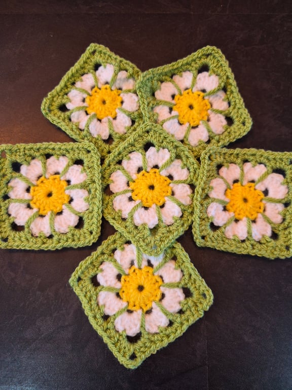 Handmade Crochet Granny Squares 