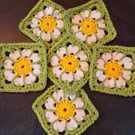 Handmade Crochet Granny Squares 