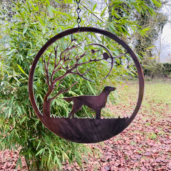 Irish Setter Dog Metal Garden, Patio and Home Decor