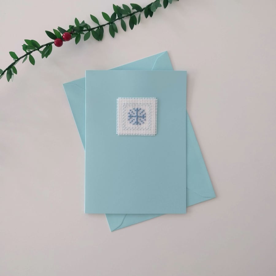 Christmas card - Snowflake (design 2) cross stitch