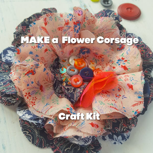  CRAFT KIT Create a fabric corsage 