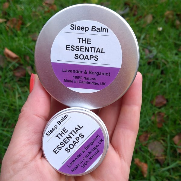 Organic Sleep Balm, Travel Size, Relaxing Gift, Insomnia, Herbal Balm, Lavender