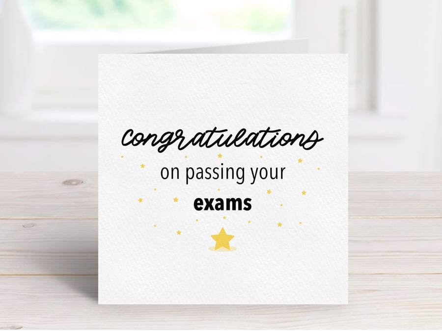 Congratulations On Passing Your Exams Greeting Card