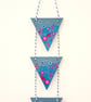 Grey-Blue Vertical Bunting