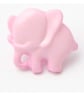 10 pink baby elephant buttons 14mm