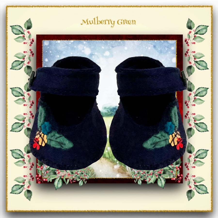 Reserved for June - Navy Sequinned Shoes