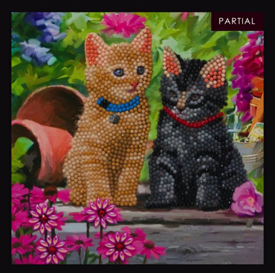 Kitten craft buddy crystal art kit 