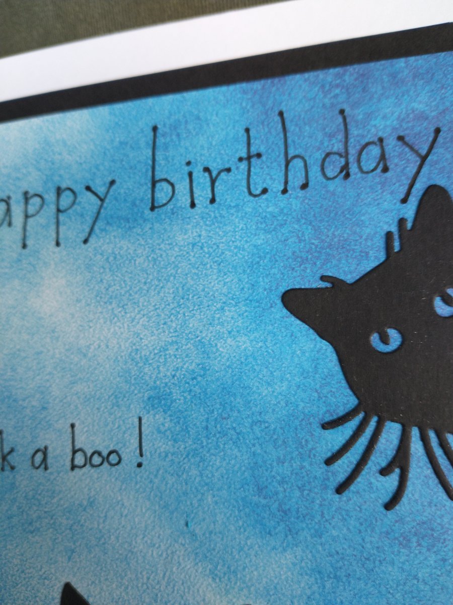 Peek a boo birthday card