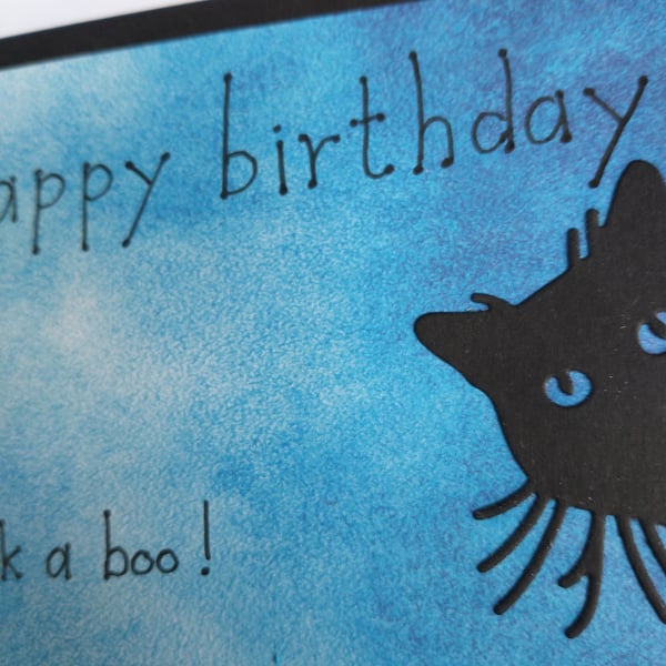 Peek a boo birthday card