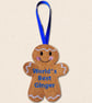 World's Best Ginger Decoration - Funny Felt Gift for Redheads - Image 2