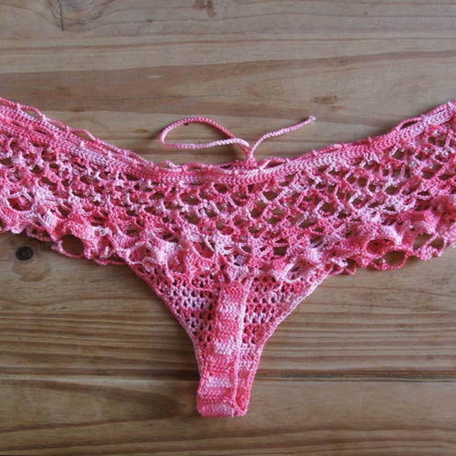 Funky Pink Lace Knickers