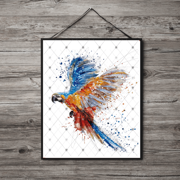 Parrot A4 Print, Parrot Custom Print, Personalised Wall Art, Custom Parrot 
