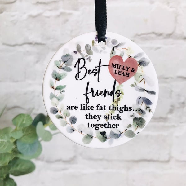 Gift for Best friend, best friend birthday keepsake, ceramic keepsake,