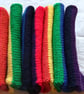 Hand Knitted Small Rainbow Scarf - Image 2