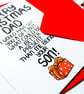 Funny Christmas Card From Son for Dad, Joke Dad Christmas Card From Son - Image 9