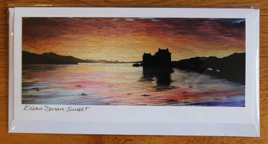 Eilean Donan Sunset Card