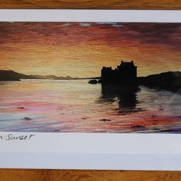 Eilean Donan Sunset Card