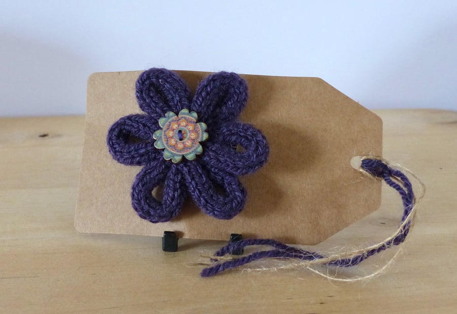French Knitted Brooch