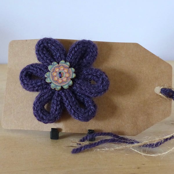French Knitted Brooch