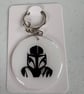 Space Bounty Hunter Inspired Keyring 5cm Acrylic Resin Keychain Sci-Fi Fan Gift  - Image 2