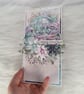 Handmade Christmas Card with Penguins, Igloo & Flowers(118)Luxury Christmas Card - Image 4
