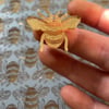 Gold mirrored acrylic bee