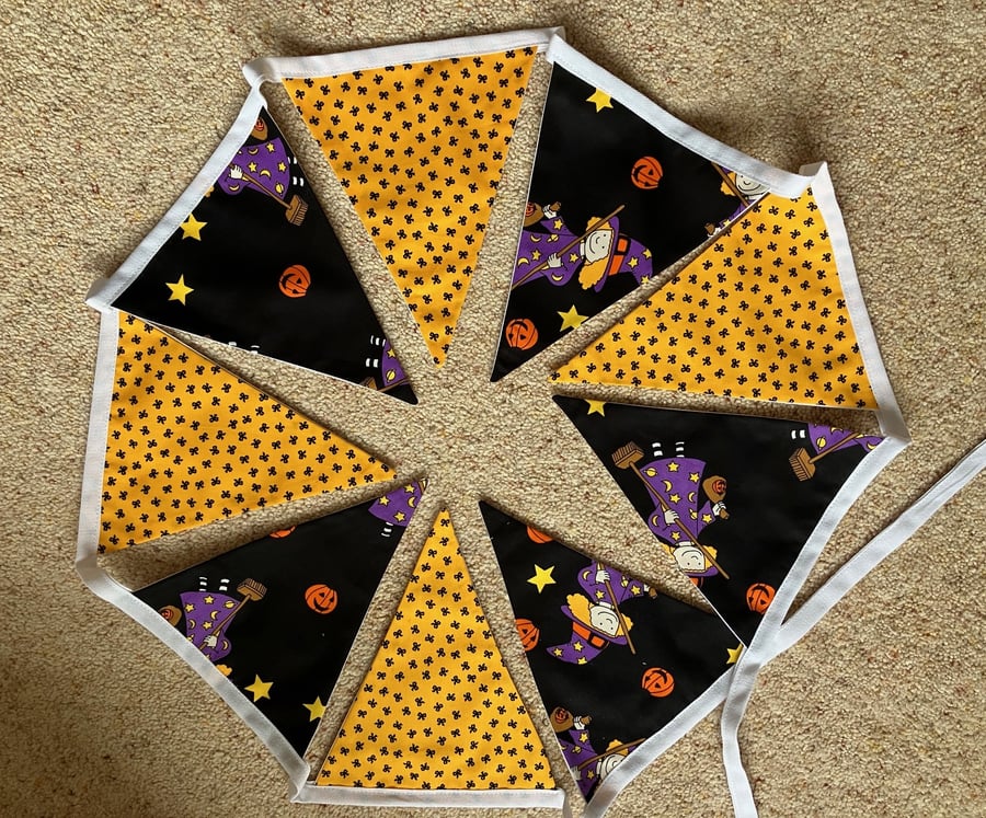Halloween Bunting, Handmade in the UK