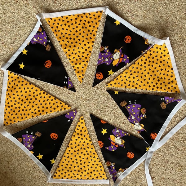Halloween Bunting, Handmade in the UK