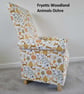 Fryetts Woodland Animals Ochre Fabric Adult Armchair Chair Nursery Deer Fox Owl - Image 4