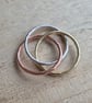Russian wedding ring, Silver, brass and bronze - Image 4