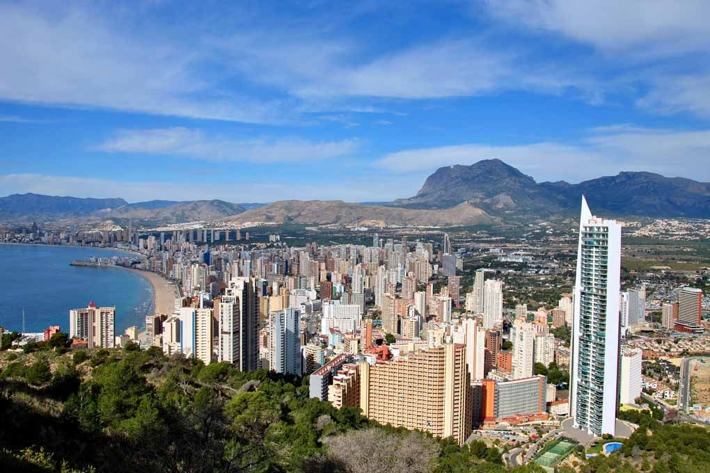 Benidorm Cityscape Skyline Spain Photograph Print