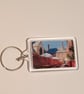 Cafe Rene Gloucester Pub Garden in the day photography keyring 