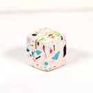 Rainbow Confetti Jesmonite Photo Holder S: Wedding Place Card Holder Menu Stand