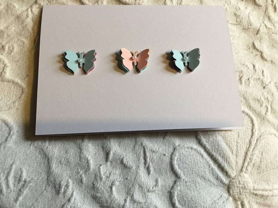 Hand made butterfly card