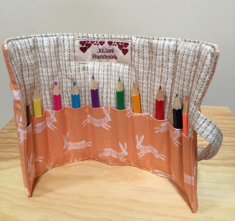 Pencil Roll- Hopping Rabbits