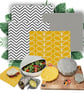 Beeswax Reusable Food Wrap Paper Eco Friendly 4 Pack Sustainable Storage Sheets