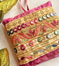 A pretty batik lavender bag with Indian embroidered trim, scented gift